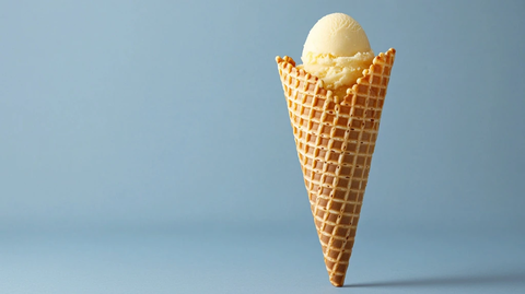 空置华夫饼蛋筒