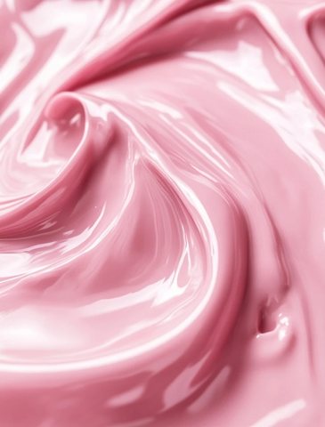 粉色巧克力融化过程