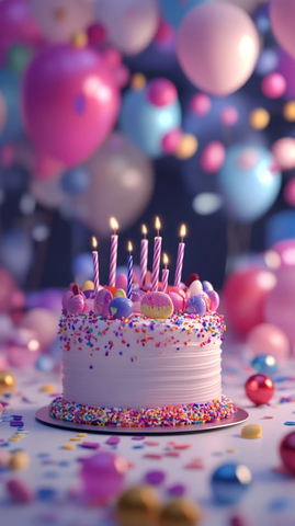 生日派对动画场景