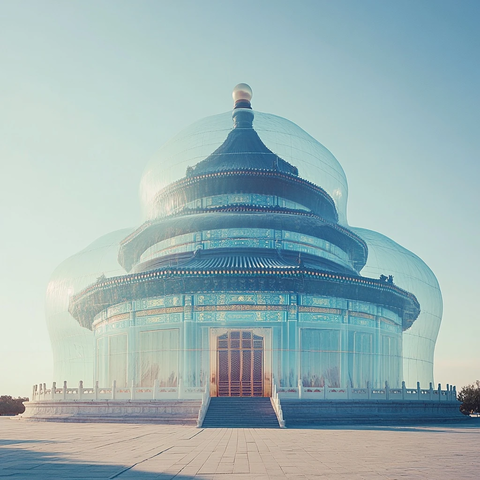 天坛祈年殿全景图