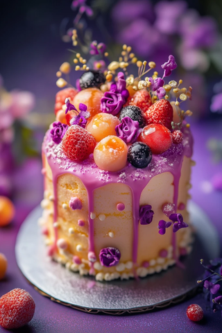 高分辨率迷你蛋糕摄影