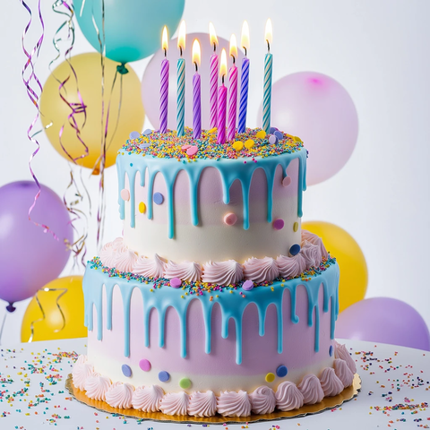 生日蛋糕气球派对装饰