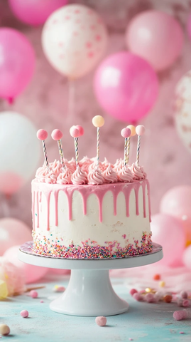 生日蛋糕派对装饰背景