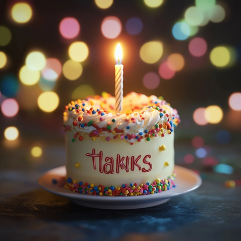 生日蛋糕蜡烛感谢卡