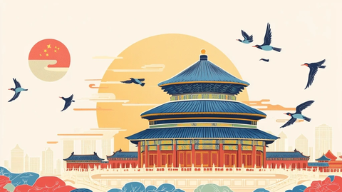 天坛建筑风景图