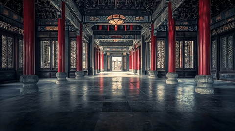 古建筑内景展示