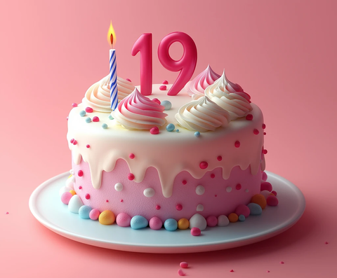 周年生日蛋糕插画