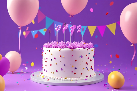 生日派对周年庆典插画