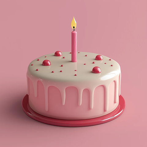 奶油蛋糕蜡烛图标