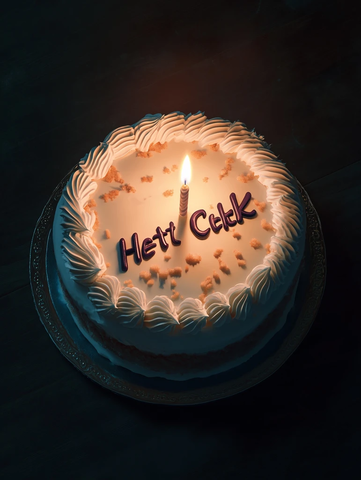 生日蛋糕热力检测蜡烛