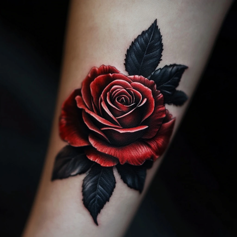 玫瑰花独特光影效果