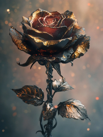 永恒玫瑰金色裂纹