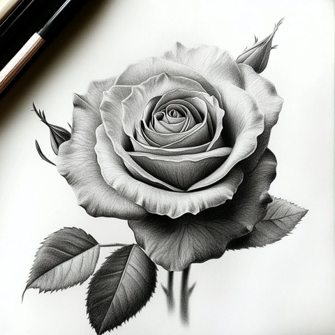 绽放多角度玫瑰花