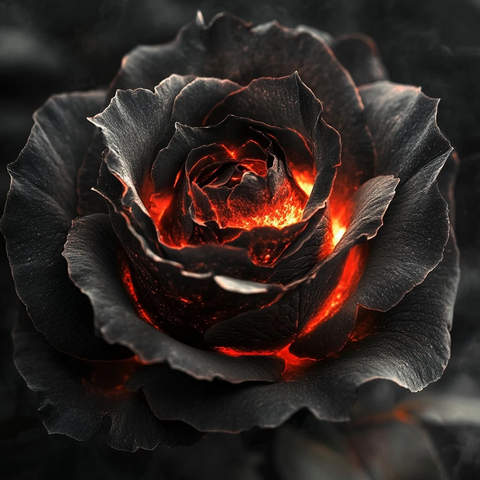黑灰玫瑰红焰摄影