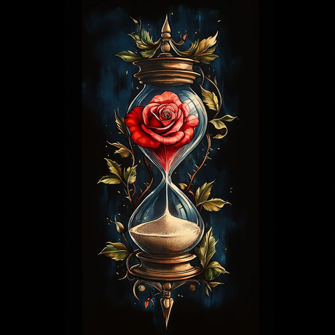 抽象玫瑰花纹路设计