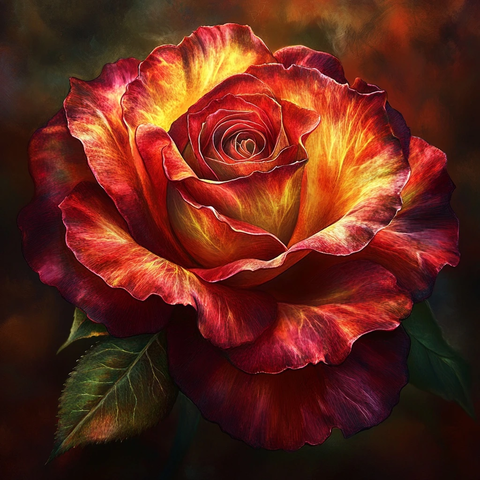 高细节玫瑰色彩对比