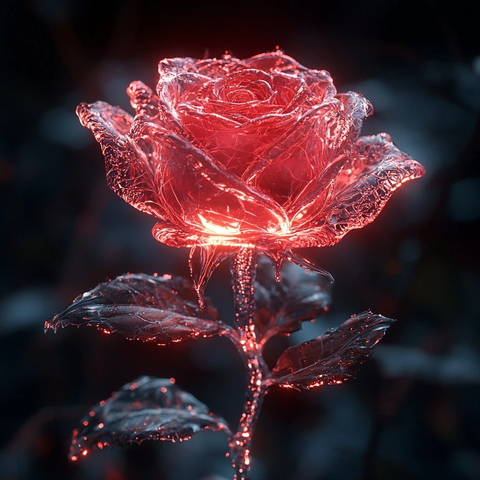 透明盔甲幻影玫瑰光影