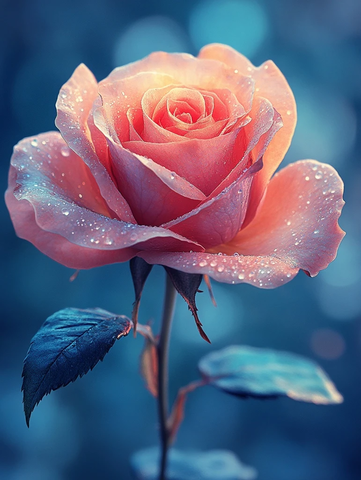 水彩玫瑰动态时序图