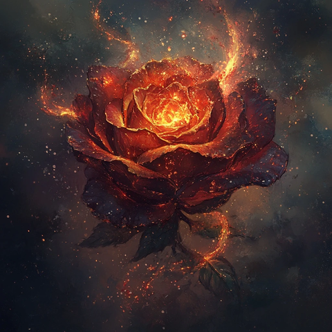 火焰暗玫瑰元素