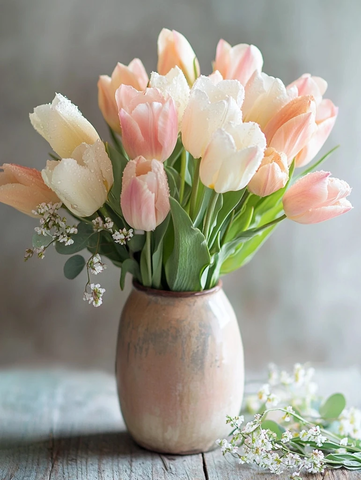 春日露珠花束陶瓷花瓶