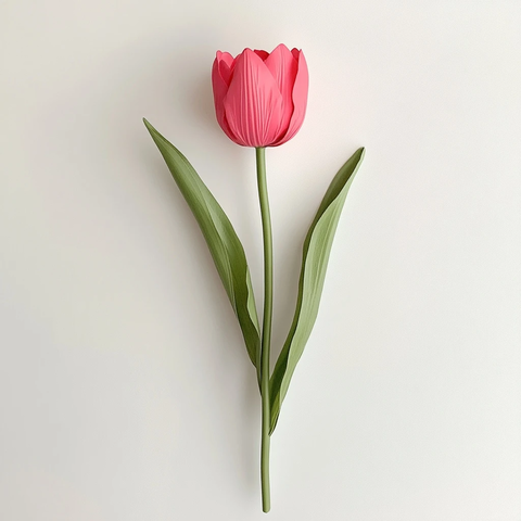 粉色单朵郁金香