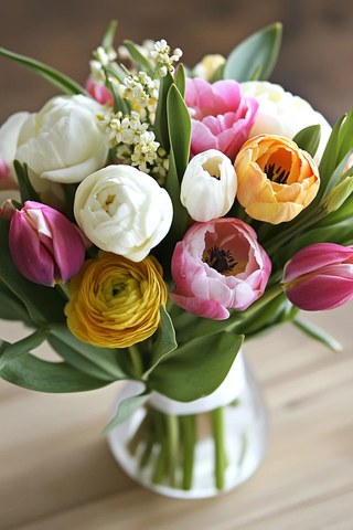 春日花束搭配简约风格