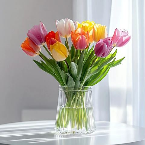 母亲节鲜花玻璃花瓶