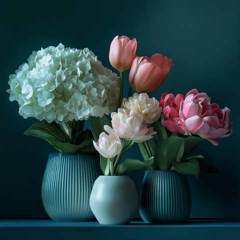 花艺容器组合静物摄影