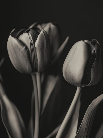 淡雅郁金香近景摄影