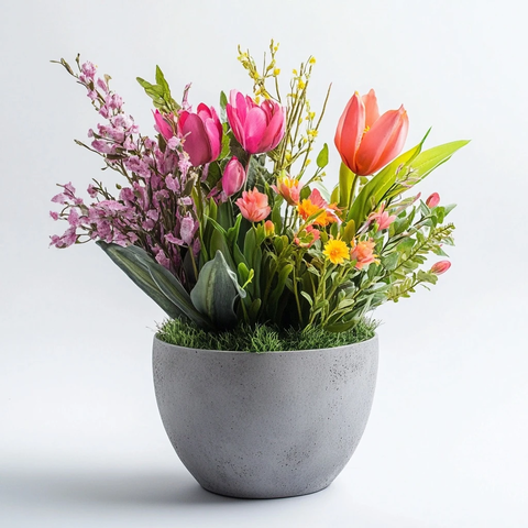 户外花盆假花装饰