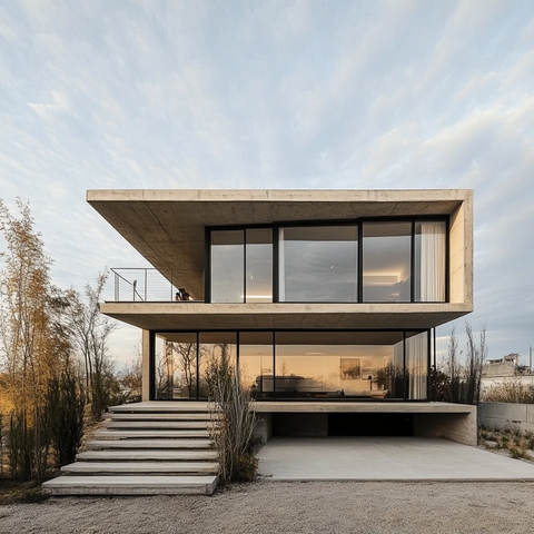 单层房屋斜顶简约设计