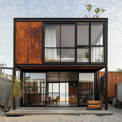 铁木结构海滩小屋