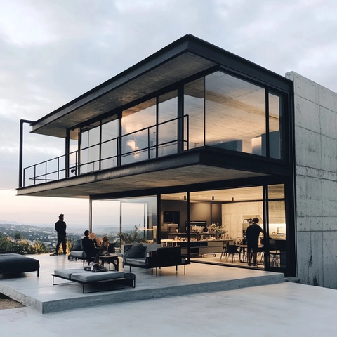 混凝土钢结构现代住宅