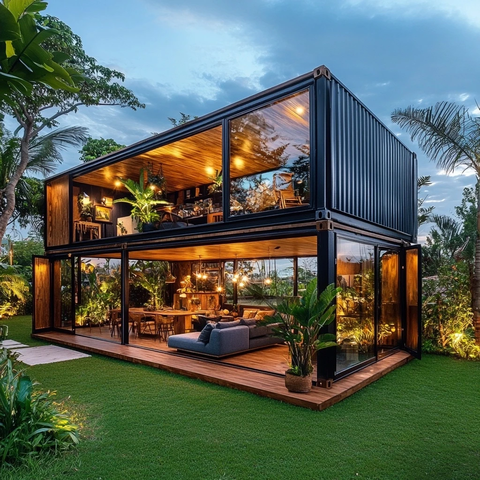 集装箱改造自然风格居所