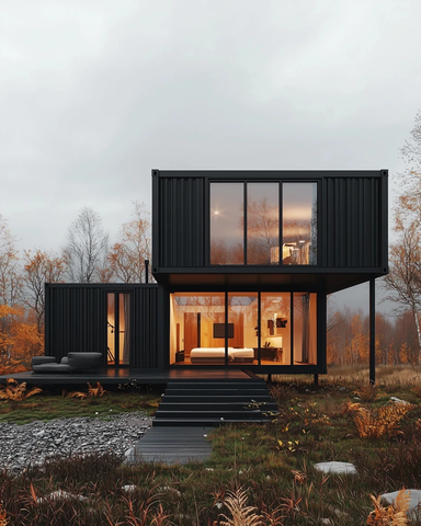 北欧风农村多层容器住宅