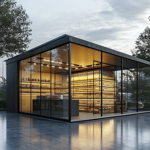 小时食品店集装箱设计