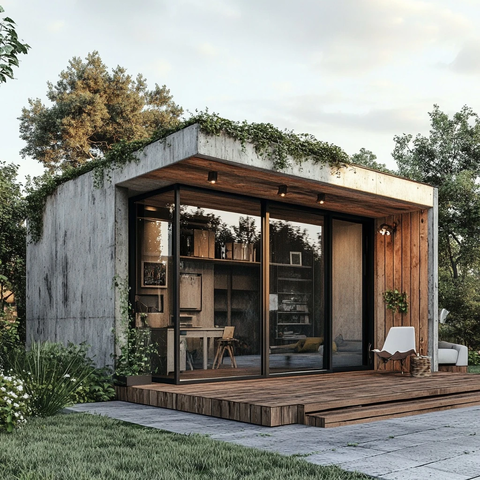 车库改造成办公室过程