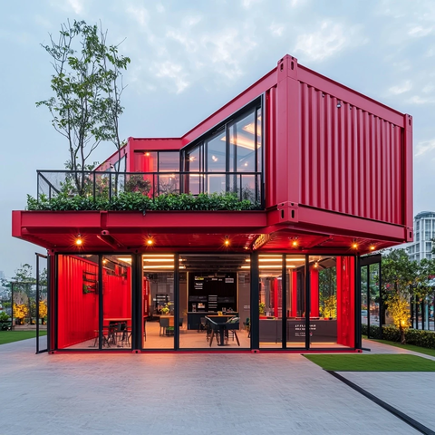 集装箱组合银行设会议室屋顶