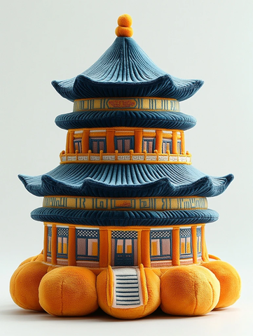 天坛造型的特色多层建筑摆件