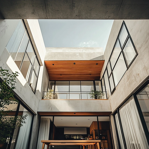 两层住宅楼外观视角