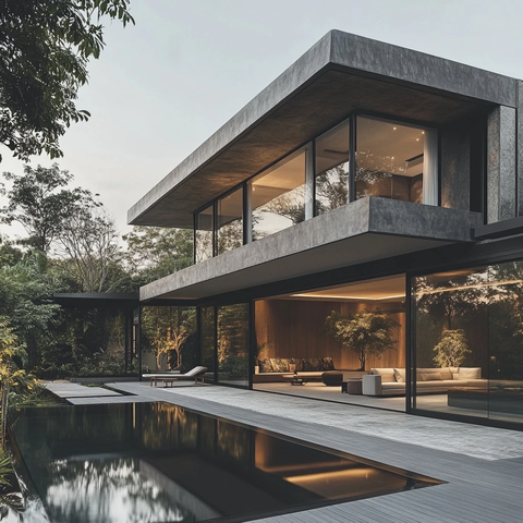 自然融合简约别墅设计