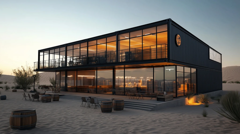 集装箱观赛平台沙漠赛道