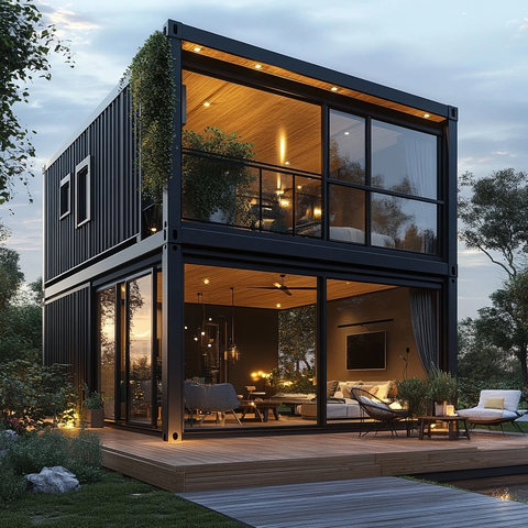 双层集装箱房带卫浴厨房