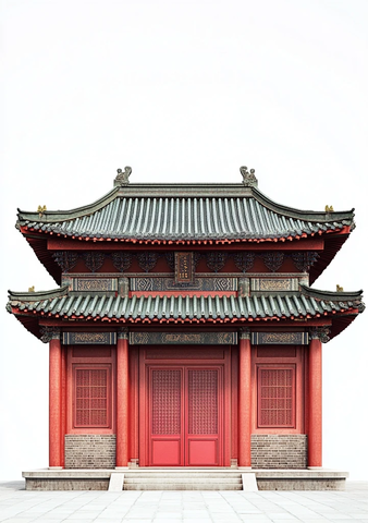 传统中式古建筑的双层阁楼