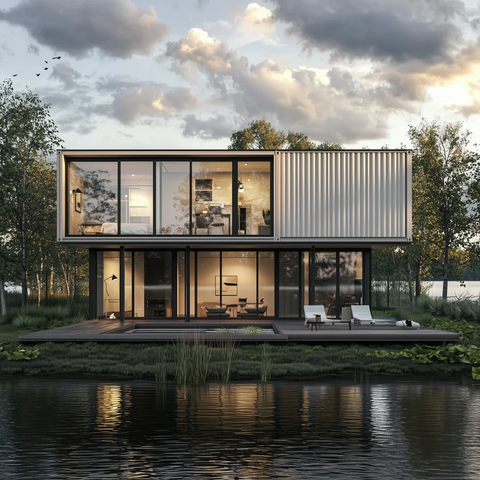 湖畔多层模块化住宅