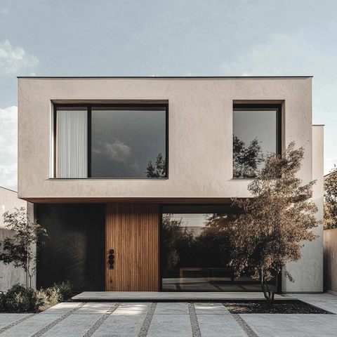 木门大窗现代简约外立面