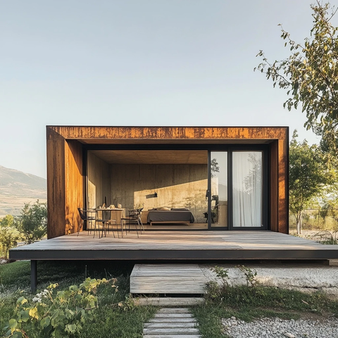 铁木结构乡村小屋