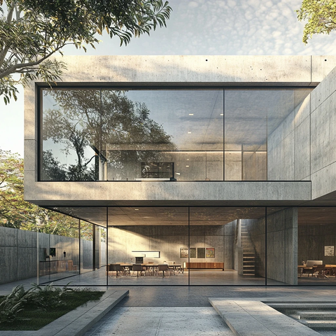 现代办公楼外立面