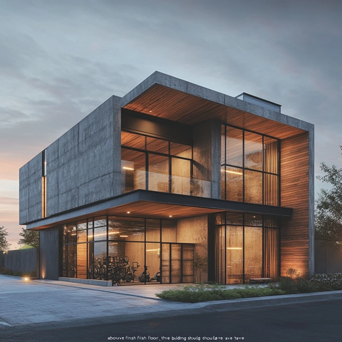 混凝土建筑户外健身房