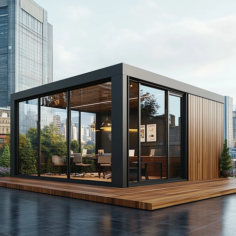 现代木质容器办公室